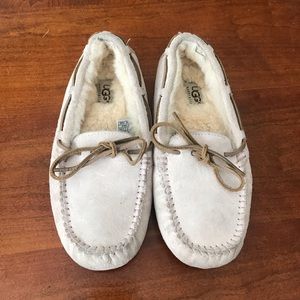 Women’s pink UGG moccasins